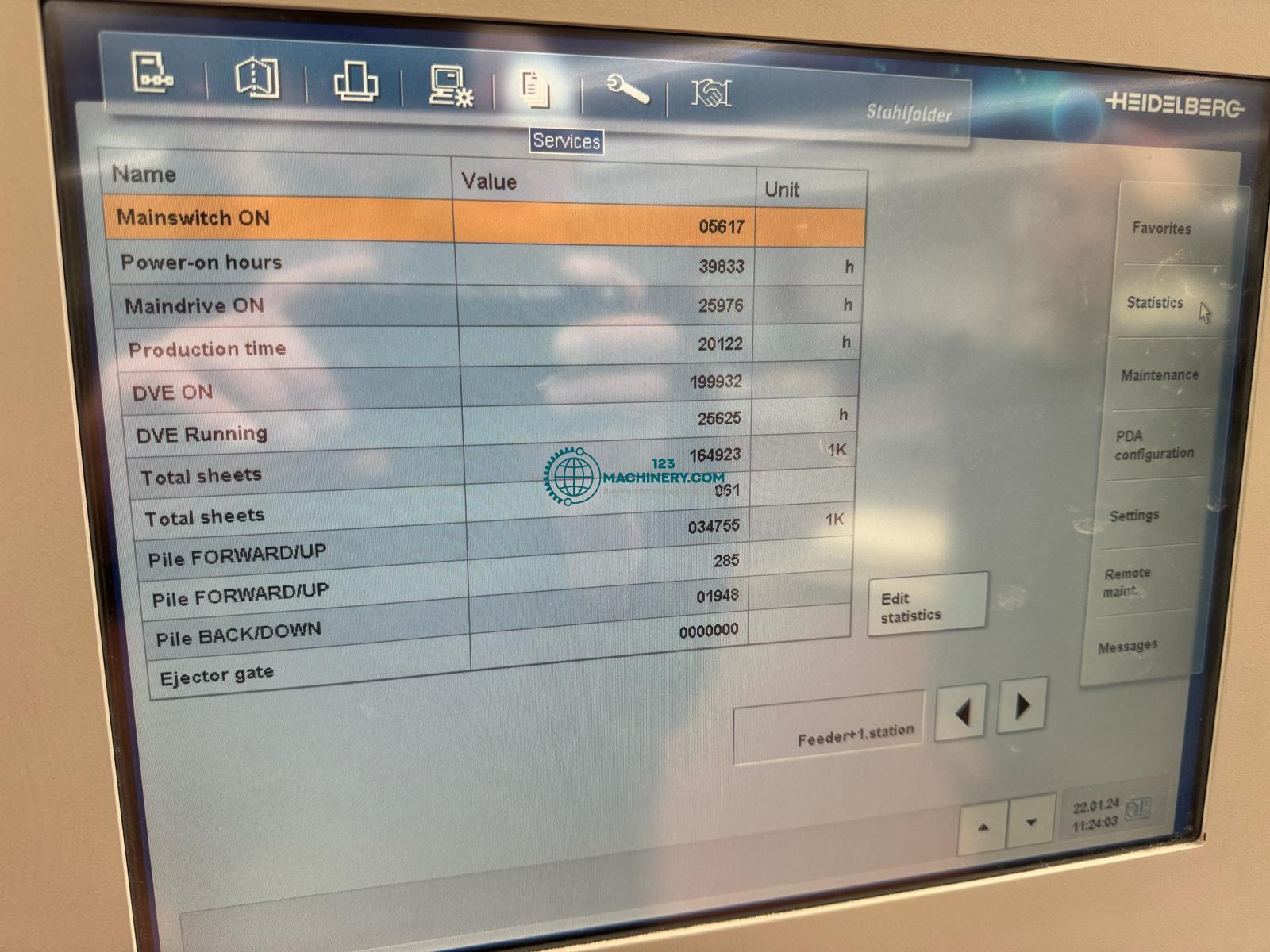 Heidelberg-Stahlfolder KH 78-82/4